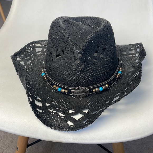 HarleyDavidson Accessories Harley Davidson Black Straw Western